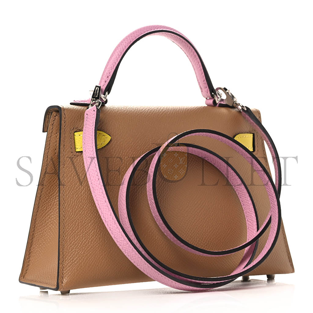HERMÈS MASTER EPSOM MINI KELLY II THREE COLOR COMBINATIONS (19*12*5.5cm)